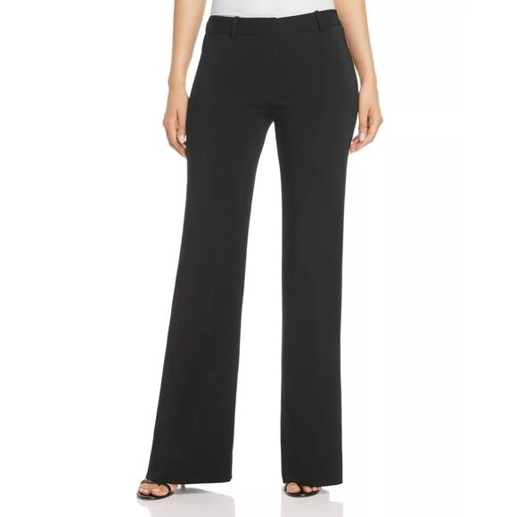 Kobi Halperin High Rise Banded Waist Melina Pants Wide-Leg Black Size M NWOT - Picture 1 of 11